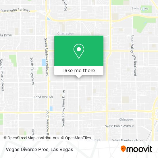 Mapa de Vegas Divorce Pros