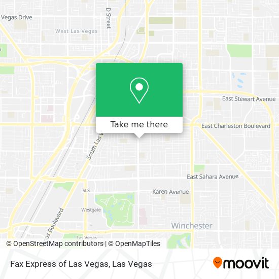 Mapa de Fax Express of Las Vegas