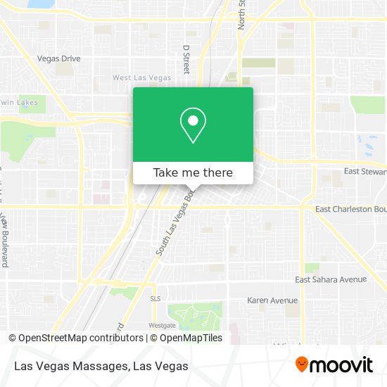 Las Vegas Massages map