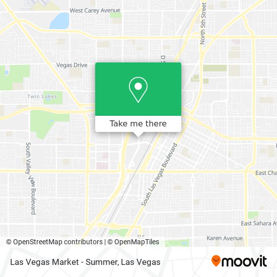Las Vegas Market - Summer map