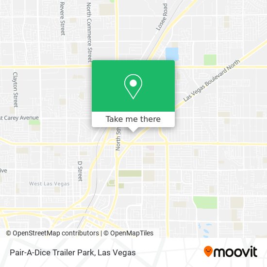 Pair-A-Dice Trailer Park map