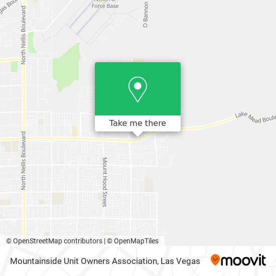 Mapa de Mountainside Unit Owners Association
