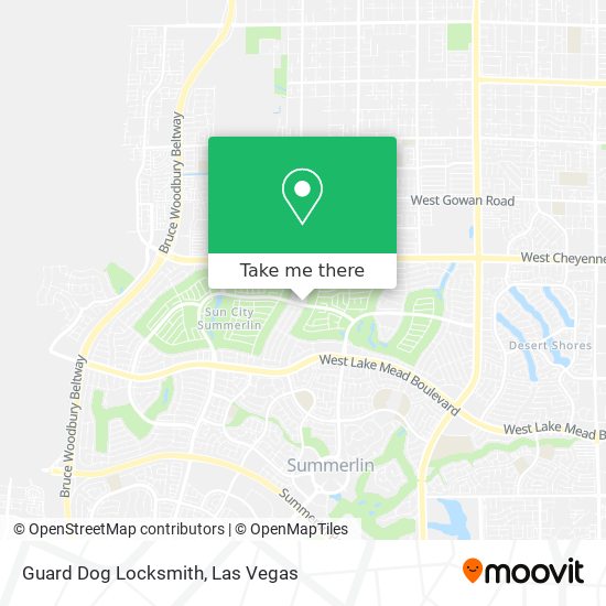 Guard Dog Locksmith map