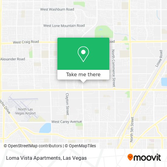 Loma Vista Apartments map