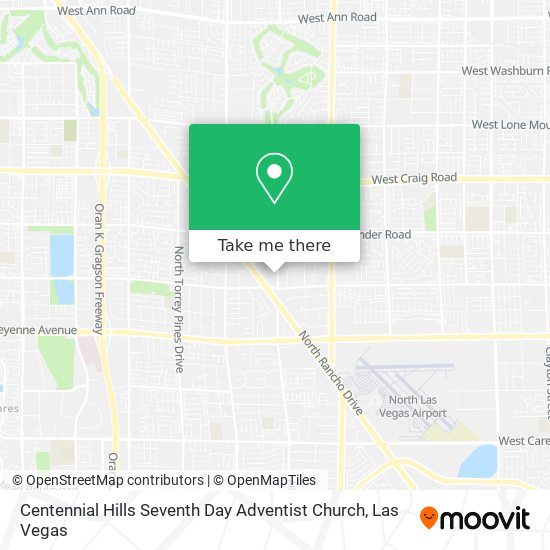 Centennial Hills Seventh Day Adventist Church map
