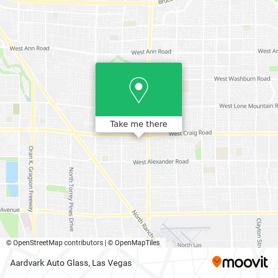 Aardvark Auto Glass map
