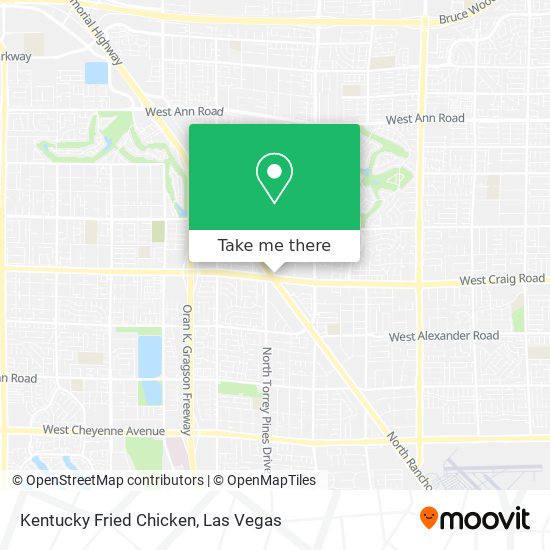 Kentucky Fried Chicken map