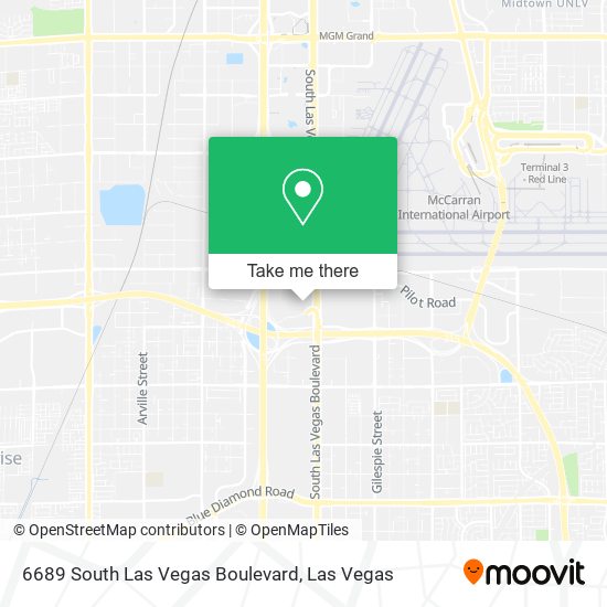 6689 South Las Vegas Boulevard map