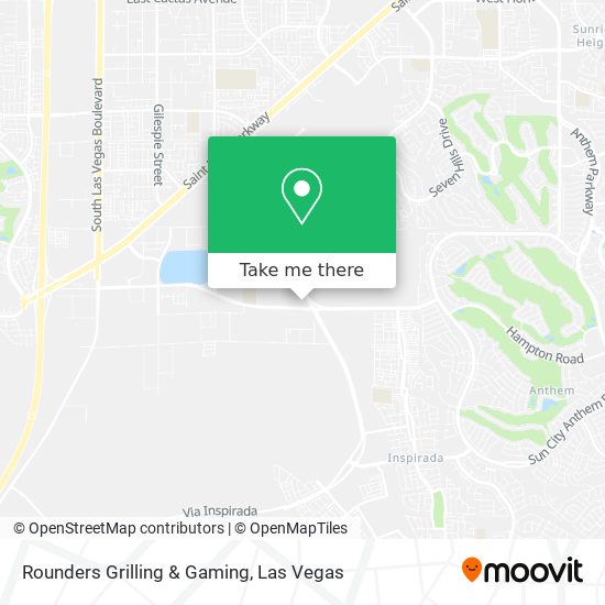 Rounders Grilling & Gaming map