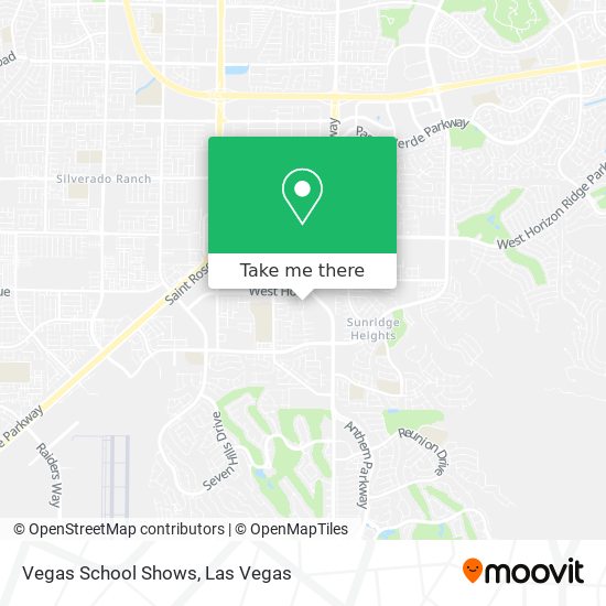 Vegas School Shows map