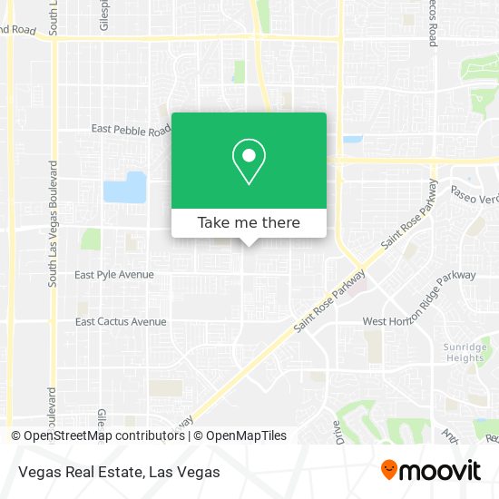Vegas Real Estate map