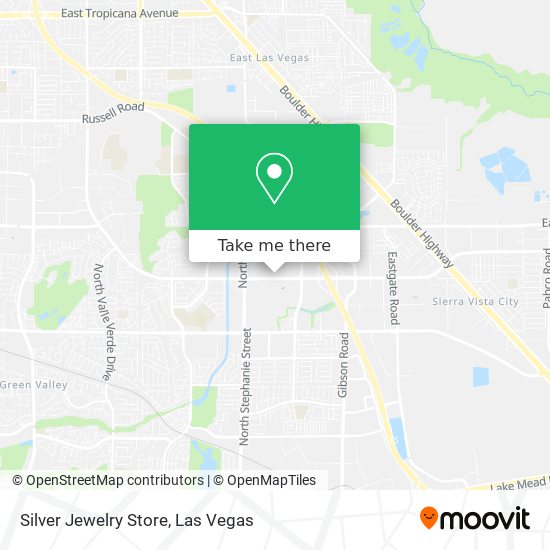 Mapa de Silver Jewelry Store