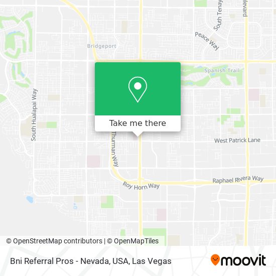 Bni Referral Pros - Nevada, USA map