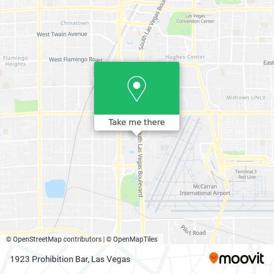 Mapa de 1923 Prohibition Bar