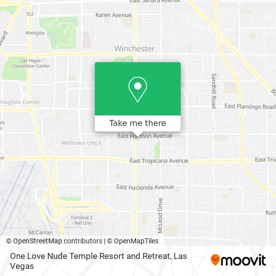 One Love Nude Temple Resort and Retreat map