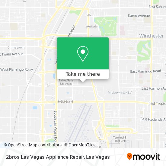 2bros Las Vegas Appliance Repair map