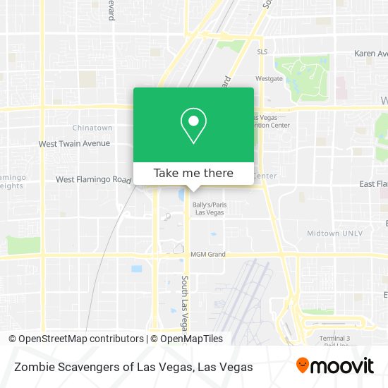 Zombie Scavengers of Las Vegas map