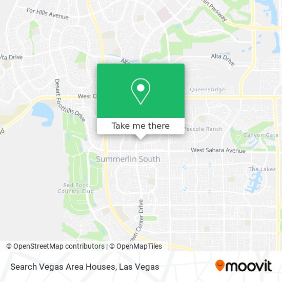 Search Vegas Area Houses map