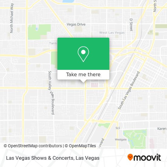 Mapa de Las Vegas Shows & Concerts