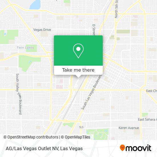 AG/Las Vegas Outlet NV map