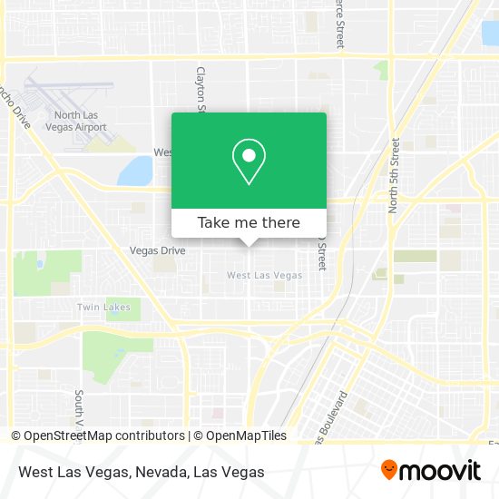 West Las Vegas, Nevada map