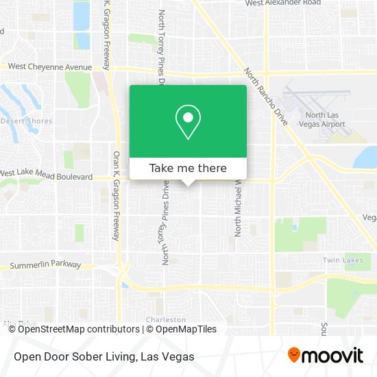 Open Door Sober Living map