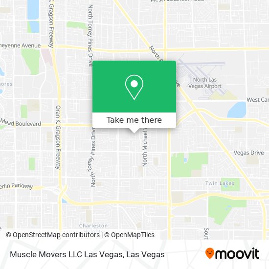Muscle Movers LLC Las Vegas map