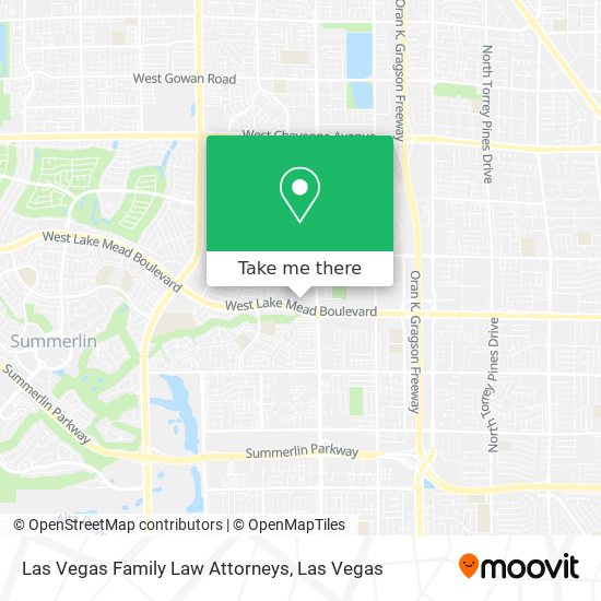 Mapa de Las Vegas Family Law Attorneys