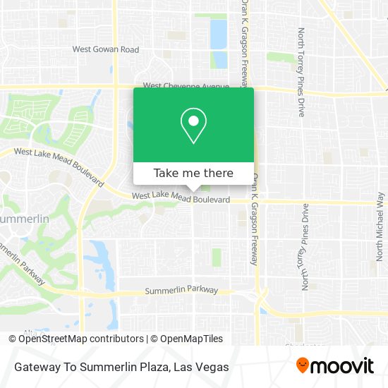 Gateway To Summerlin Plaza map