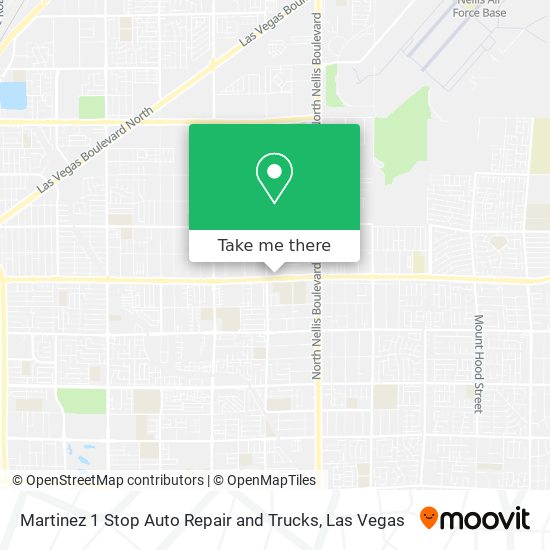 Martinez 1 Stop Auto Repair and Trucks map