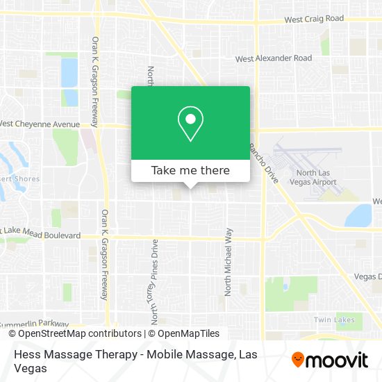 Hess Massage Therapy - Mobile Massage map