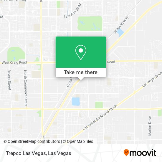 Mapa de Trepco Las Vegas