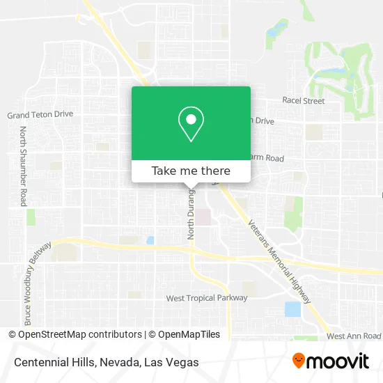 Mapa de Centennial Hills, Nevada