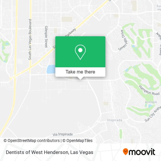 Dentists of West Henderson map