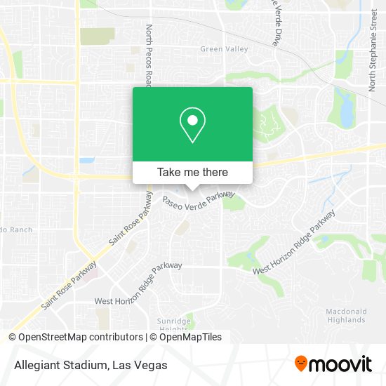 Allegiant Stadium map