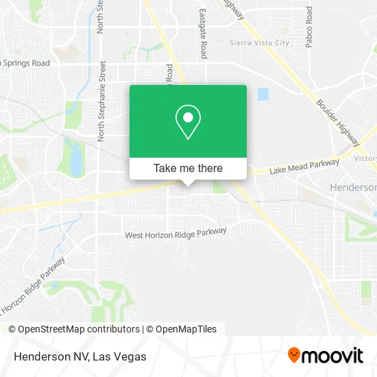 Henderson NV map