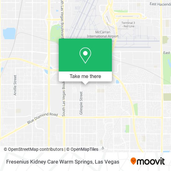 Fresenius Kidney Care Warm Springs map