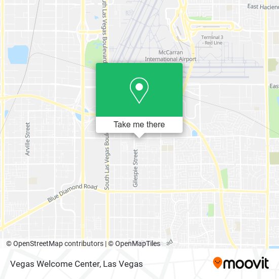 Vegas Welcome Center map