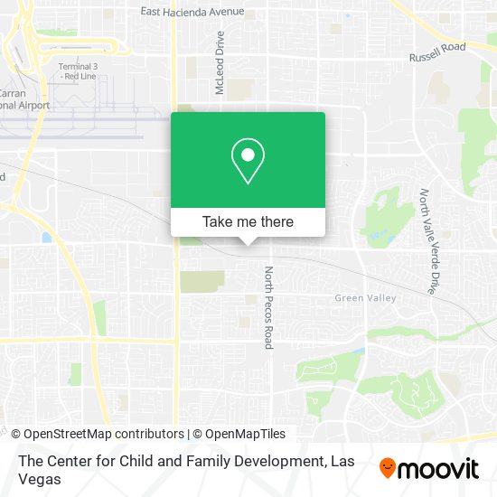 The Center for Child and Family Development map
