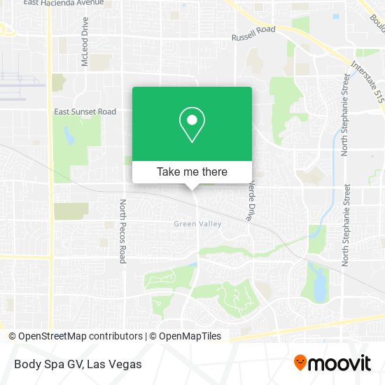 Mapa de Body Spa GV