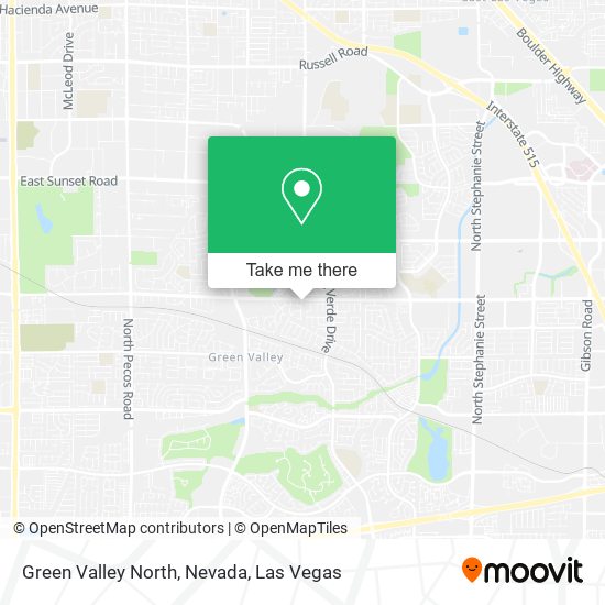 Green Valley North, Nevada map