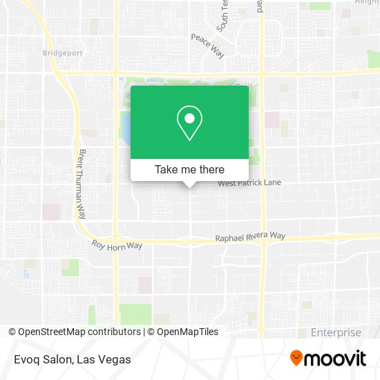Mapa de Evoq Salon