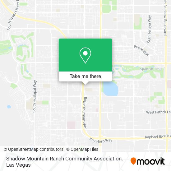 Shadow Mountain Ranch Community Association map