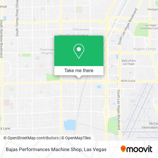 Bajas Performances Machine Shop map