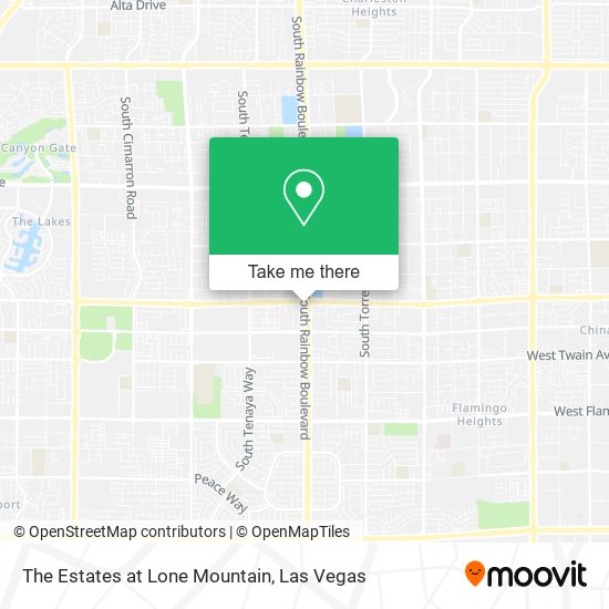 Mapa de The Estates at Lone Mountain