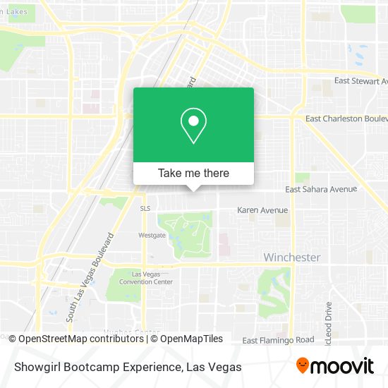 Mapa de Showgirl Bootcamp Experience