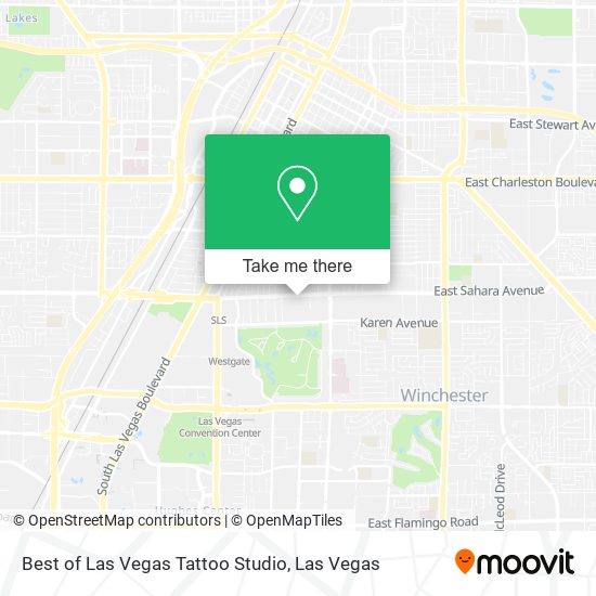 Best of Las Vegas Tattoo Studio map