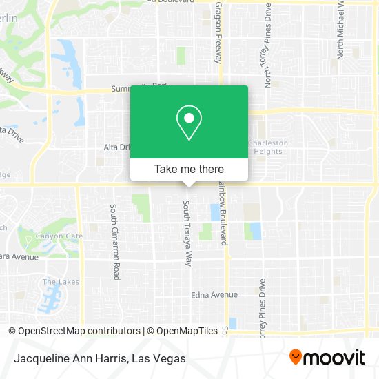 Jacqueline Ann Harris map