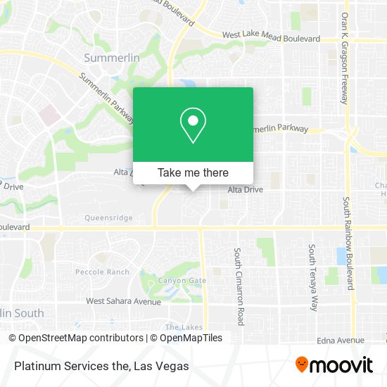 Mapa de Platinum Services the