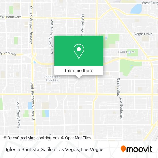 Mapa de Iglesia Bautista Galilea Las Vegas